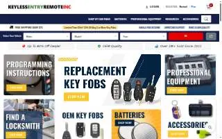Keyless Entry Remote Inc website