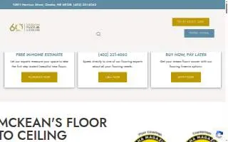 McKean's Floor To Ceiling website