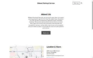 Midwest Painting & Services website