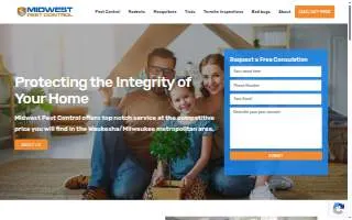 Midwest Pest Control of Fargo website