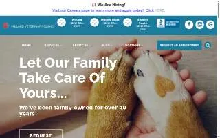 Millard Veterinary Clinics website