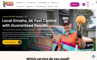 Miller Pest Solutions of Omaha website