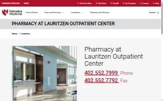 Nebraska Medicine Pharmacy at Lauritzen Outpatient Center website