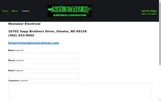 Nienaber Electrical website