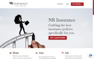 NR Insurance website