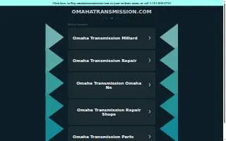 Omaha Transmission website
