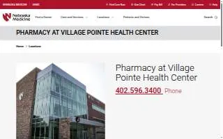 Pharmacy at Village Pointe Health Center website