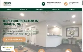 Powers Chiropractic of Omaha website