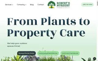 Robert's Nursery Landscapes & Lawns, LLC website