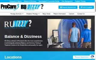 RU Dizzy? Balance, Vestibular & Concussion Clinic website
