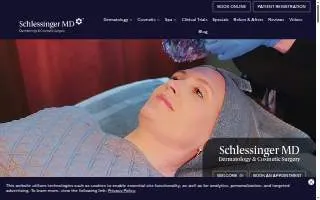 Schlessinger MD Dermatology & Cosmetic Surgery website