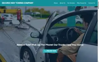 Secures Way Towing Company website