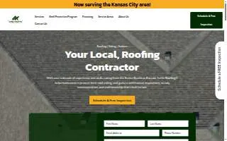 Turtle Roofing website