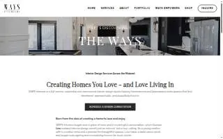 Ways Interiors website