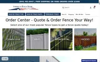 America's Fence Store - La Vista website