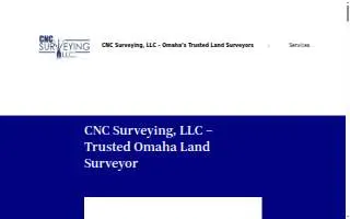 CNC Surveying LLC website