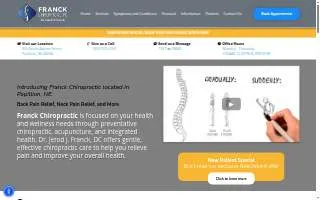 Franck Chiropractic website