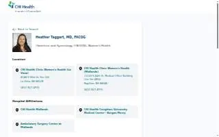 Heather Taggart, M.D. website