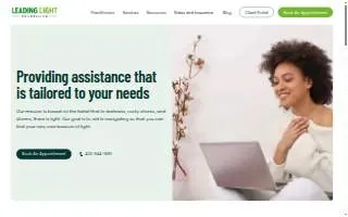 Leading Light Counseling website