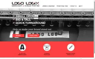 Logo Logix Embroidery & Screen website