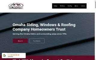 Monarch Siding, Windows, & Roofing, Inc. website