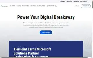TierPoint - Omaha Data Center website