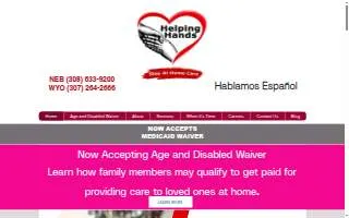 Helping Hands, Stay At Home Care website