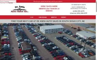 De Anda Auto Sales website