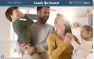 Family First Dental website