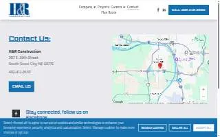 H & R Construction website