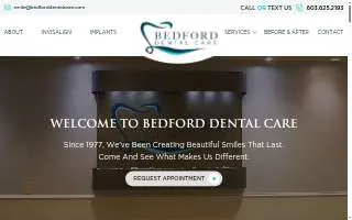 Bedford Dental Care website