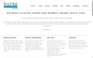 Burke Advertising, LLC website