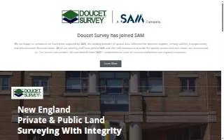 Doucet Survey, LLC of Bedford website