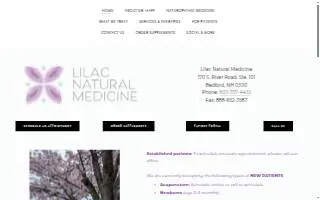Lilac Natural Medicine website