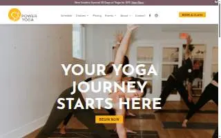 Sol Power Yoga website