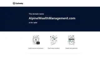 Alpine Wealth Management website