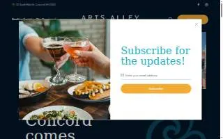 Arts Alley website