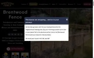 Brentwood Fence LLC of Concord website