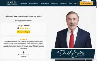 Buckley Law Offices, Concord NH website