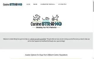 Canine Strong website