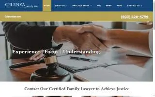Celenza Family Law website