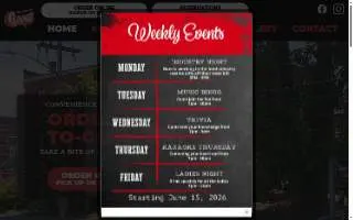 Cheers Grille & Bar website
