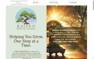 Kaizen Mental Health website