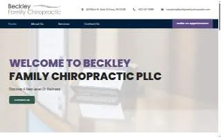 Beckley Family Chiropractic PLLC website