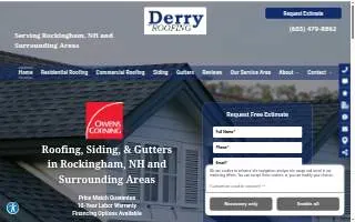 Derry Roofing website