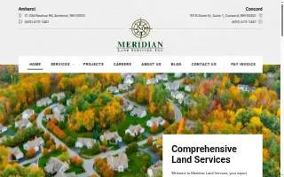 Meridian Land Services Inc of Derry website