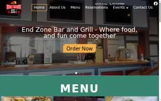 Endzone Bar &Grill website