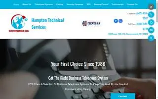 Hampton Technical Services of Dover website