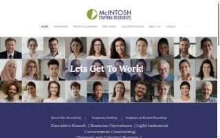 McIntosh Staffing Resources website