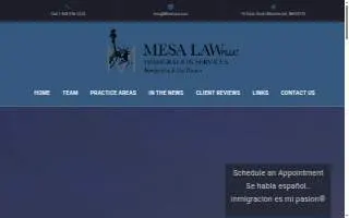 Mesa Law PLLC of Dover website